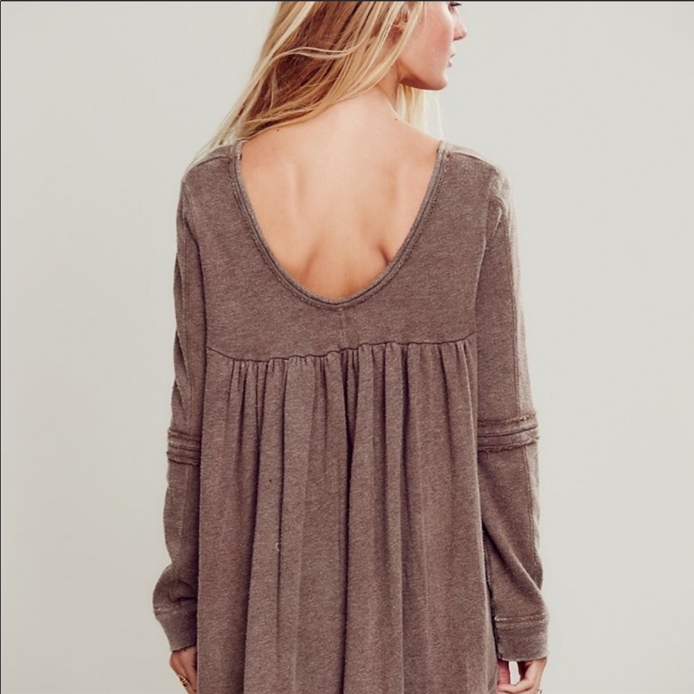 Free people Shirred pullover.